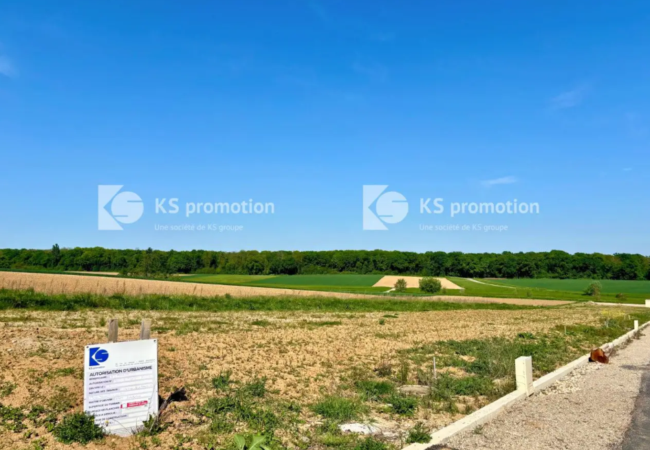 Terrain constructible viabilisé à vendre